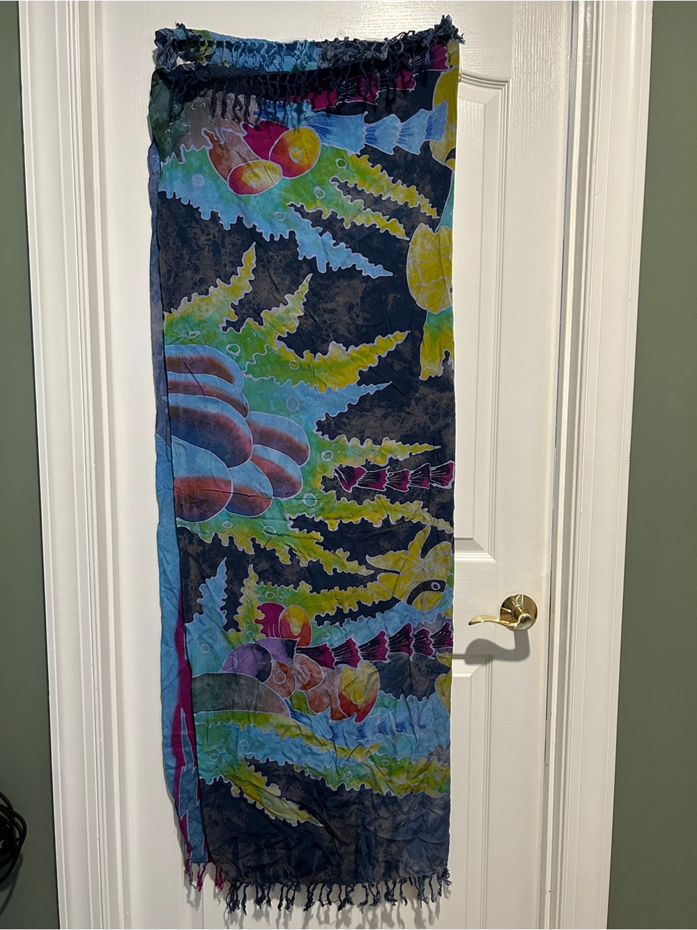 Multicolor Ocean-Inspired Scarve